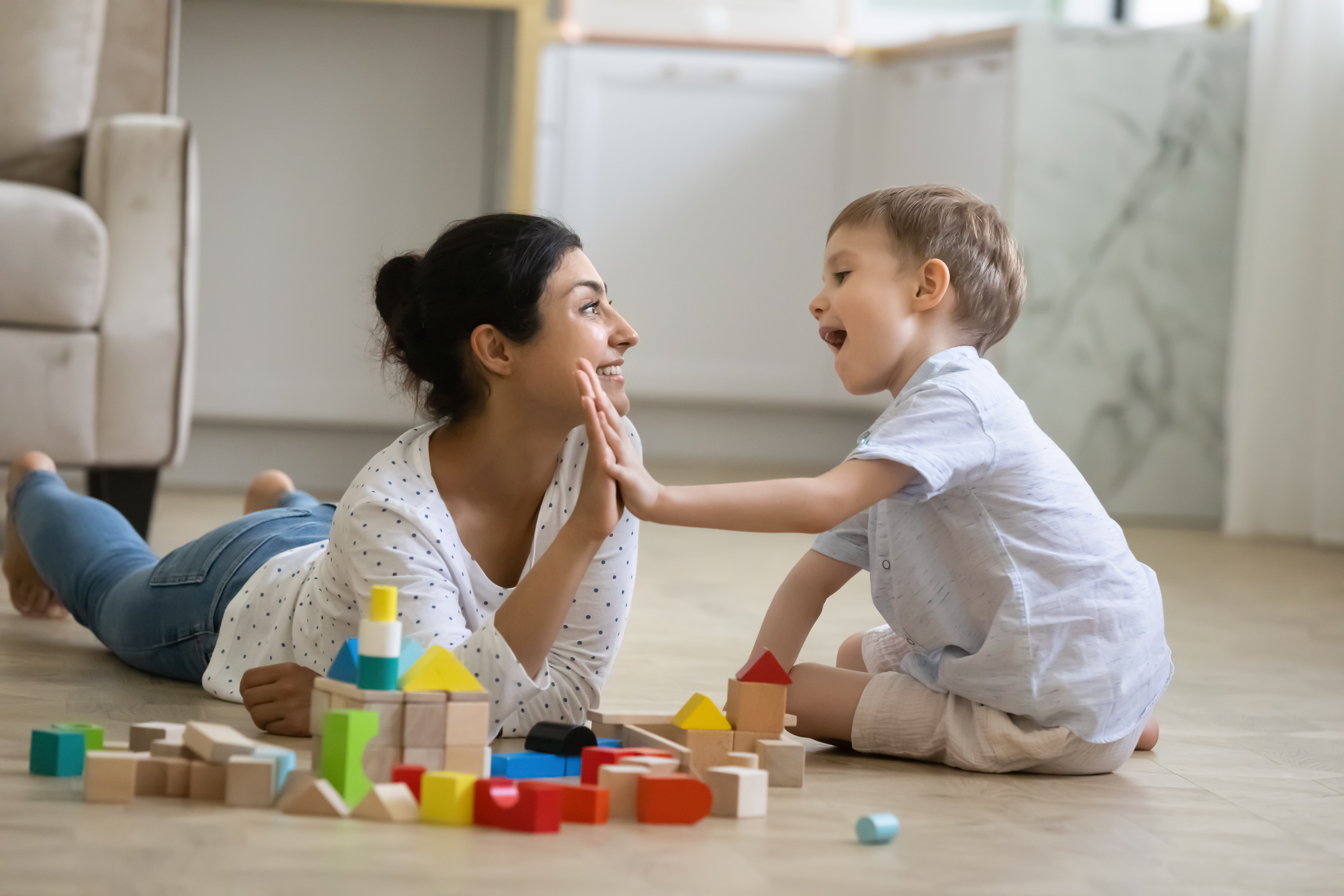 Child playing during in-home ABA therapy session in Austin, Texas